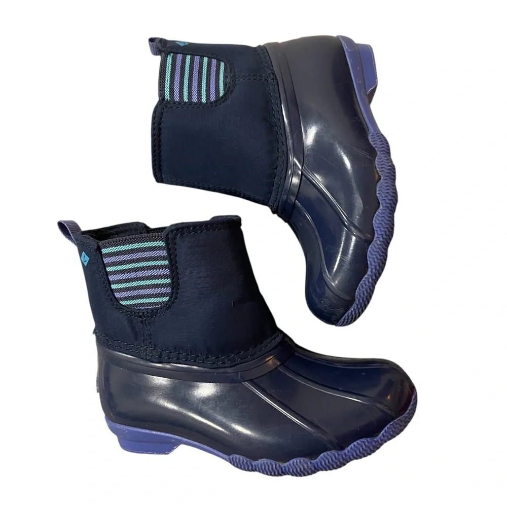 Sperry Unisex Toddler Chelsea Boots 8 Navy Blue Rain